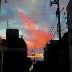 朝焼け　四国にて