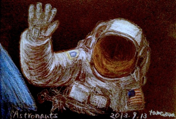 Astronauts / 色鉛筆