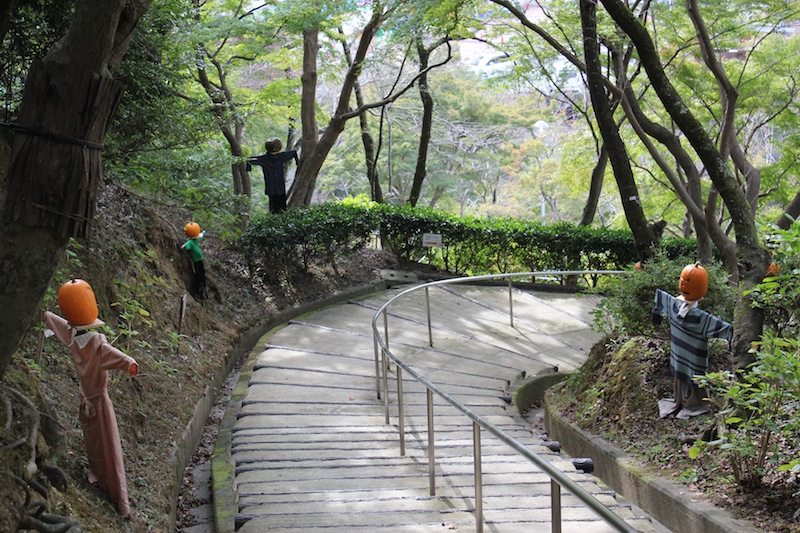 山道にて（10月末 大阪）