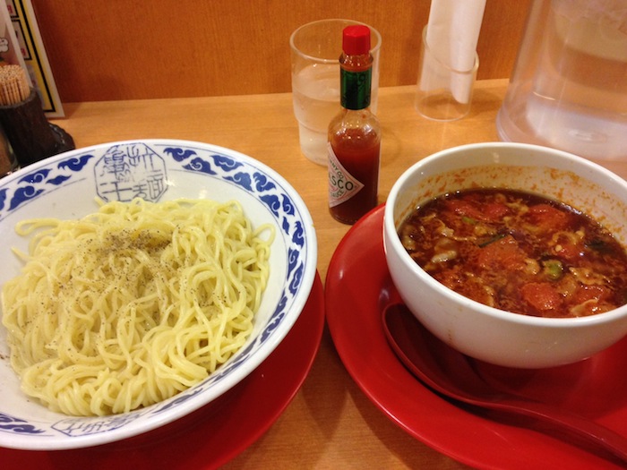 トマトつけ麺（江坂にて）