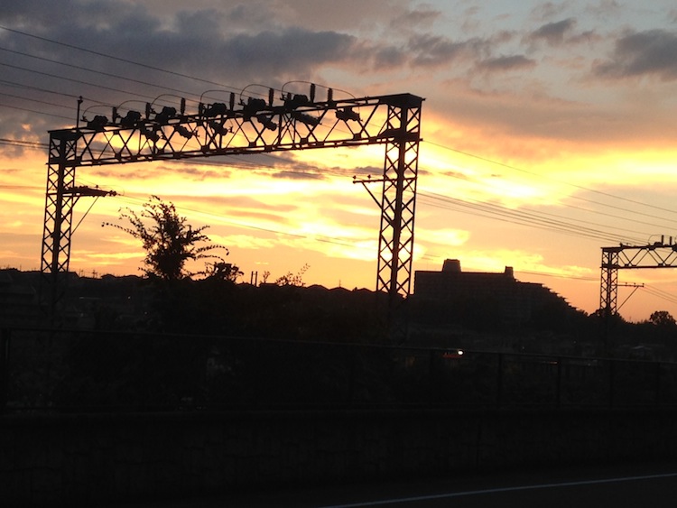 雨上がりの夕焼け