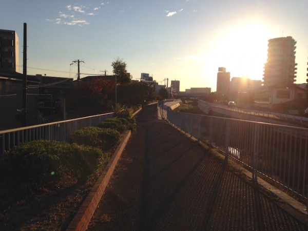 夕焼けが眩しかったです