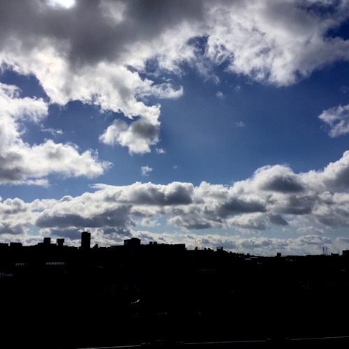 寒波の後の空