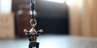 こちらは富山県在住の姪と甥からもらったストラップです　郷土愛を感じます笑