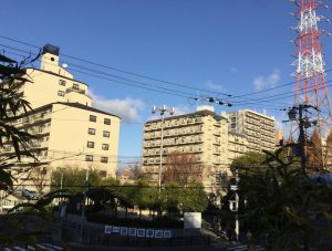 空気が澄んでます（一鍼堂2階の入り口から）