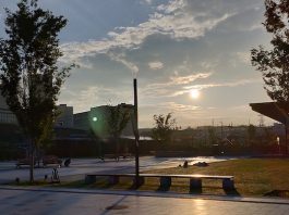 夕方の遺跡公園