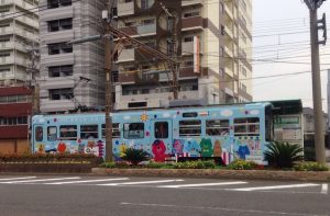 天王寺から走る路面電車「阪堺電車」 絵になりますね。