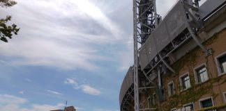 阪神甲子園球場にて