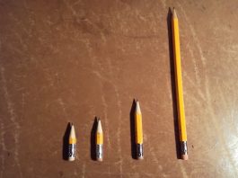鉛筆の背比べみたいでかわいい